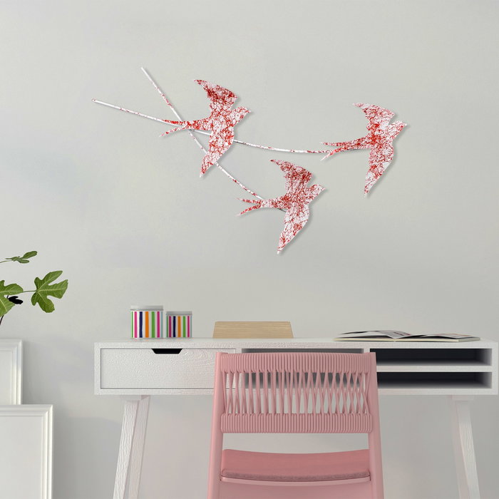 Wallity Wallow 5 Accesorio de Pared de Metal Multicolor